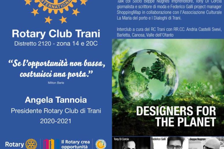 DESIGNERS FOR THE PLANET. MODA E SOSTENIBILITÀ AL ROTARY CLUB TRANI