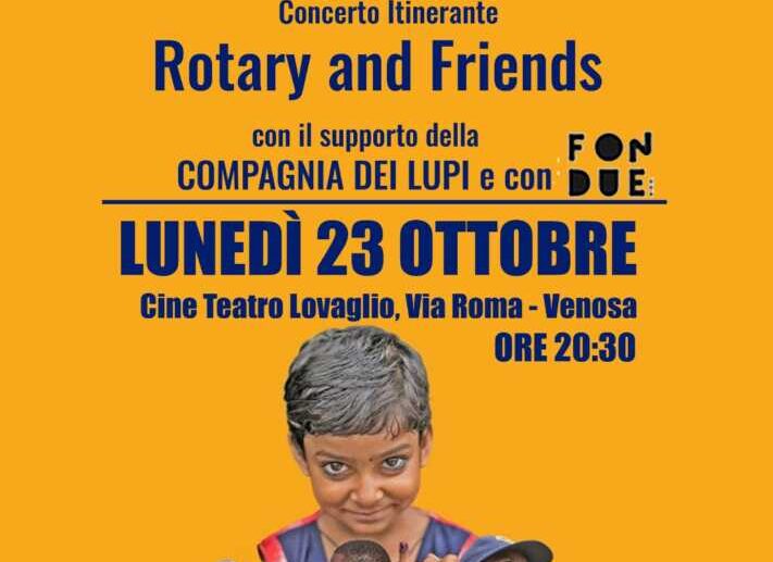 Venosa World Polio Day Concerto itinerante Rotary and Friends